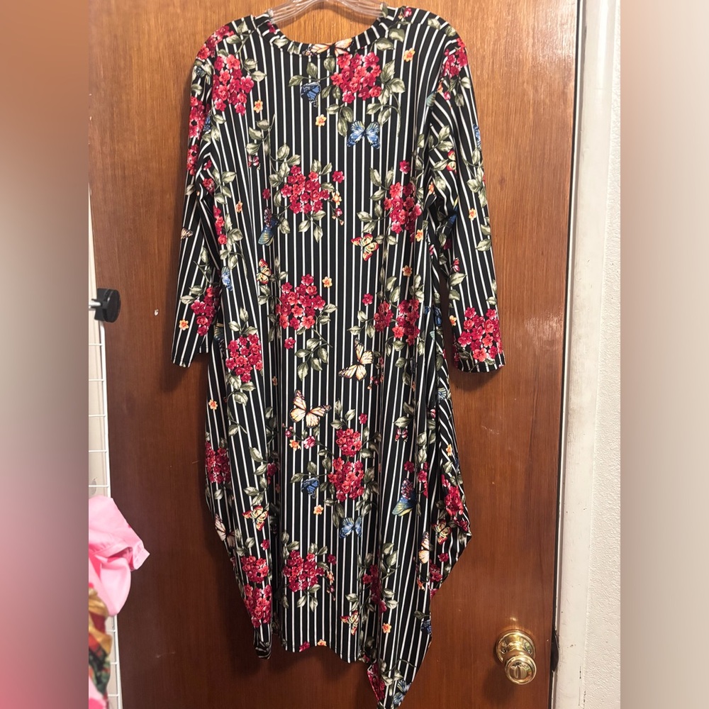 Floral Striped Dress